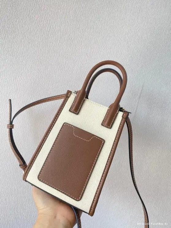 Official First Bag Ru MICRO Tote BURBERRY Frances 0519